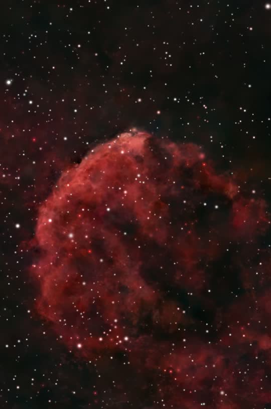 Jellyfish Nebula: 3D flyby