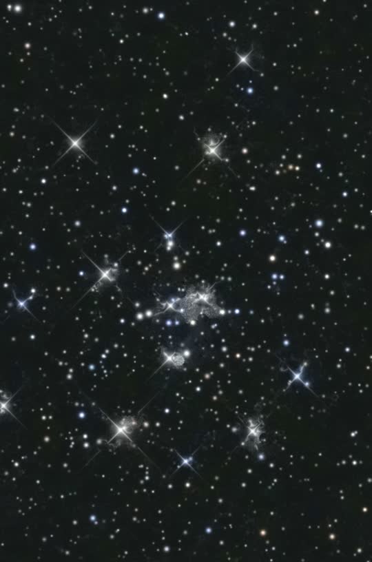 Open cluster M34: 3D flyby