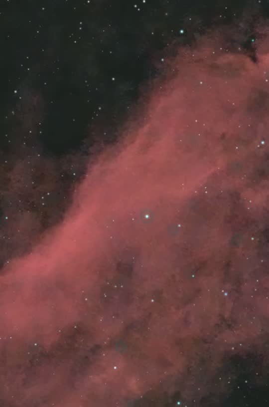 California Nebula: 3D flyby