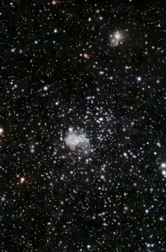 Double Cluster in Perseus (h Persei): 3D flyby